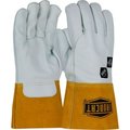 Pip Ironcat Heavyweight Grain Cowhide, MIG Welding, 4in Cuff, Para-Aramid, Natural, L 6040/L